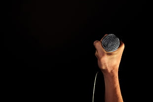 gray microphone HD wallpaper