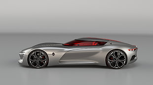 silver coupe, vehicle, car, sports car, Renault HD wallpaper