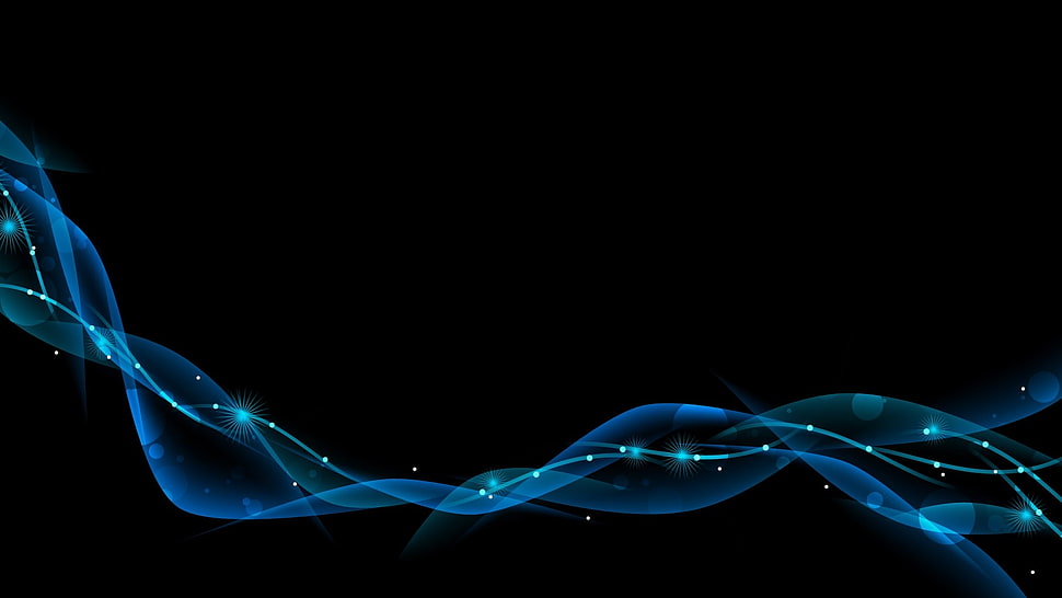blue and white waves wallpaper vector HD wallpaper