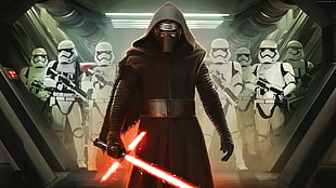 Star Wars character poster HD wallpaper
