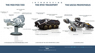 The RT01 Transport, vehicle, space, spaceship, project prometheus HD wallpaper