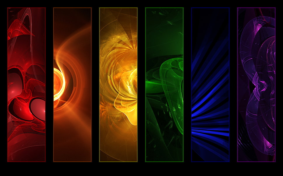 multicolored abstracts poster HD wallpaper