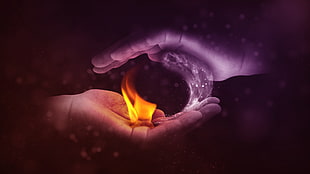fire and water illustration