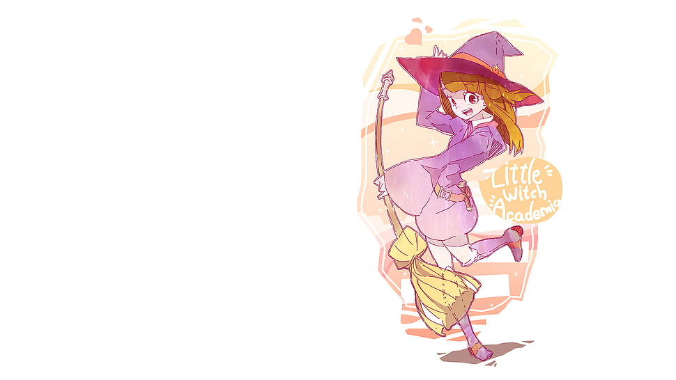 girl magician animated illustration HD wallpaper