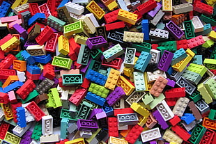 assorted color plastic toy lot, toys, colorful, LEGO HD wallpaper