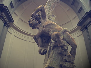 man sculpture, sculpture HD wallpaper
