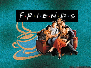 F.R.I.E.N.D.S poster, Friends (TV series), Chandler Bing, Ross Geller, Monica Geller