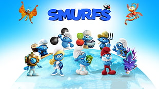 Smurfs graphic poster