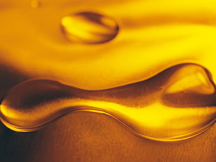gold-colored substance