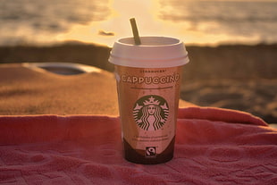 Starbucks Cappuccino cup HD wallpaper