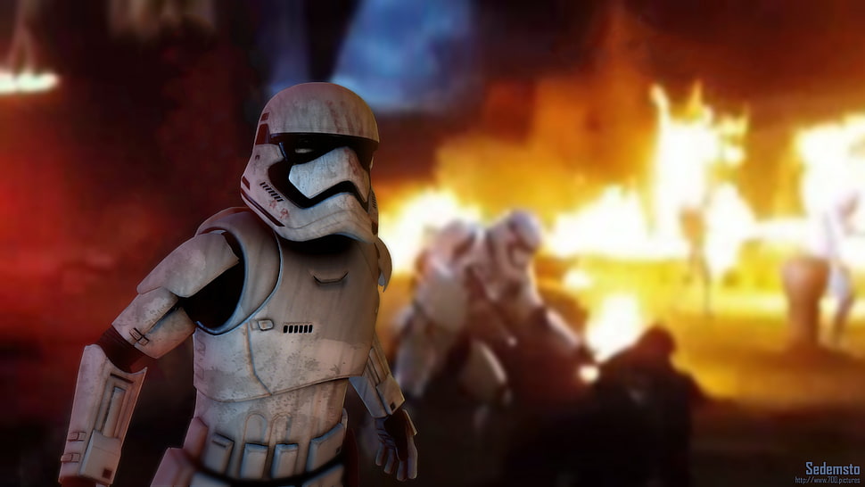 Star Wars Stormtrooper, Star Wars, Star Wars: The Force Awakens, fan art HD wallpaper