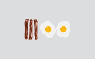 bacon and eggs illustration