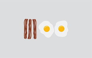 bacon and eggs illustration