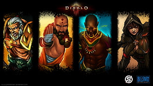 Diablo game poster illustration, Diablo III