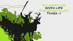 Valenwood gives life The Wild Hunt takes it wallpaper, Wood Elves, The Elder Scrolls V: Skyrim, video games HD wallpaper