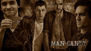 Man Candy poster, men, Taylor York, Nick Jonas, Shayne Ward