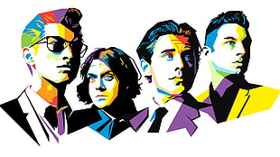 four character wallpaper, Arctic Monkeys