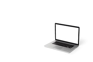 MacBook Pro with white background