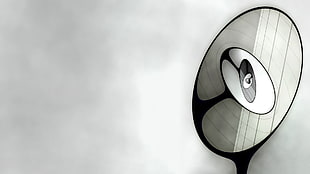black and gray optical illusion illustration