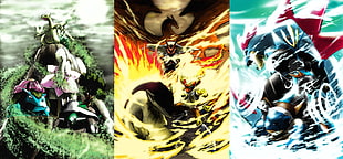 three character poster