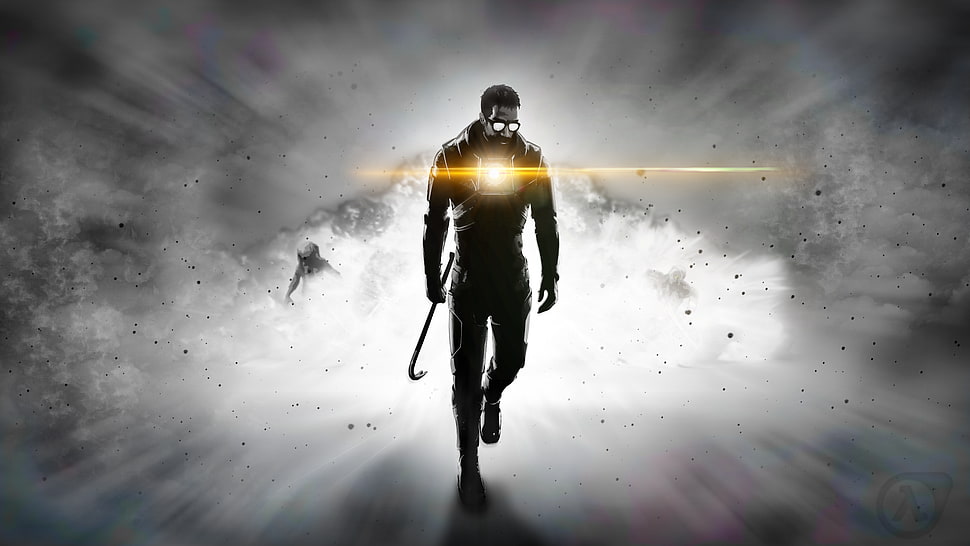 men's black long-sleeved top, Half-Life, Valve Corporation, Gordon Freeman, Half-Life 2 HD wallpaper