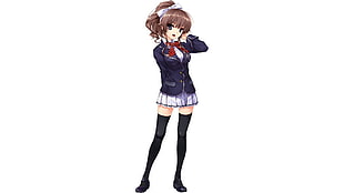 female anime character, anime, skirt, school uniform, Ushinawareta Mirai wo Motomete