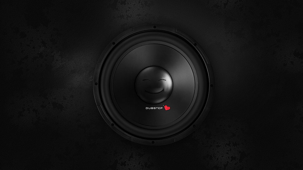 black speaker, dubstep, speaker HD wallpaper