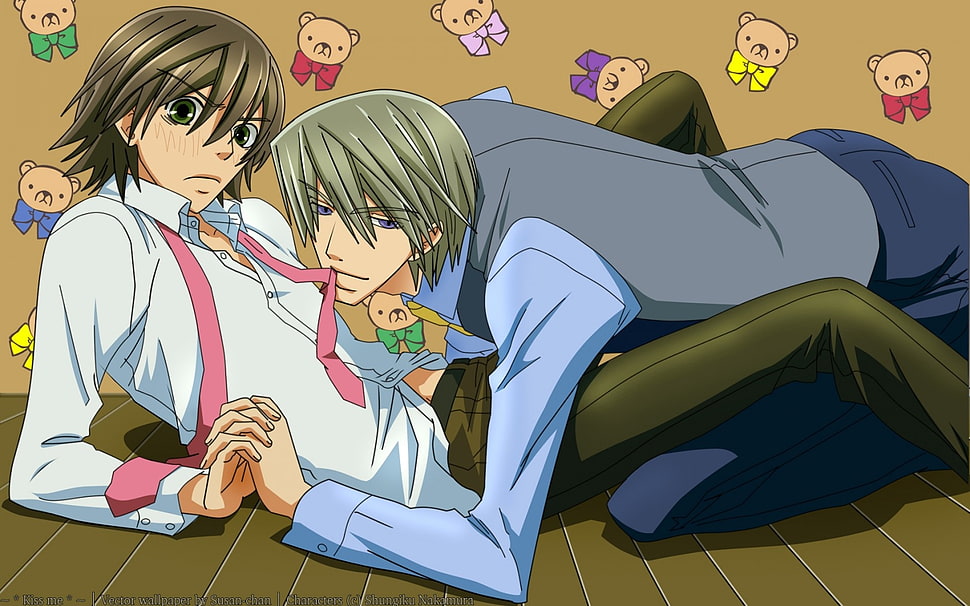 two Man illustration HD wallpaper