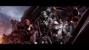 Halo digital wallpaper, Halo, Halo 5, Blue Team, Osiris Squad