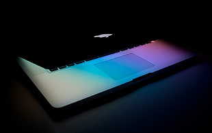 black and white laptop computer, Apple Inc., laptop, colorful, computer HD wallpaper