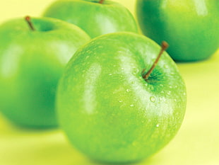 green Apple fruit close-up photography