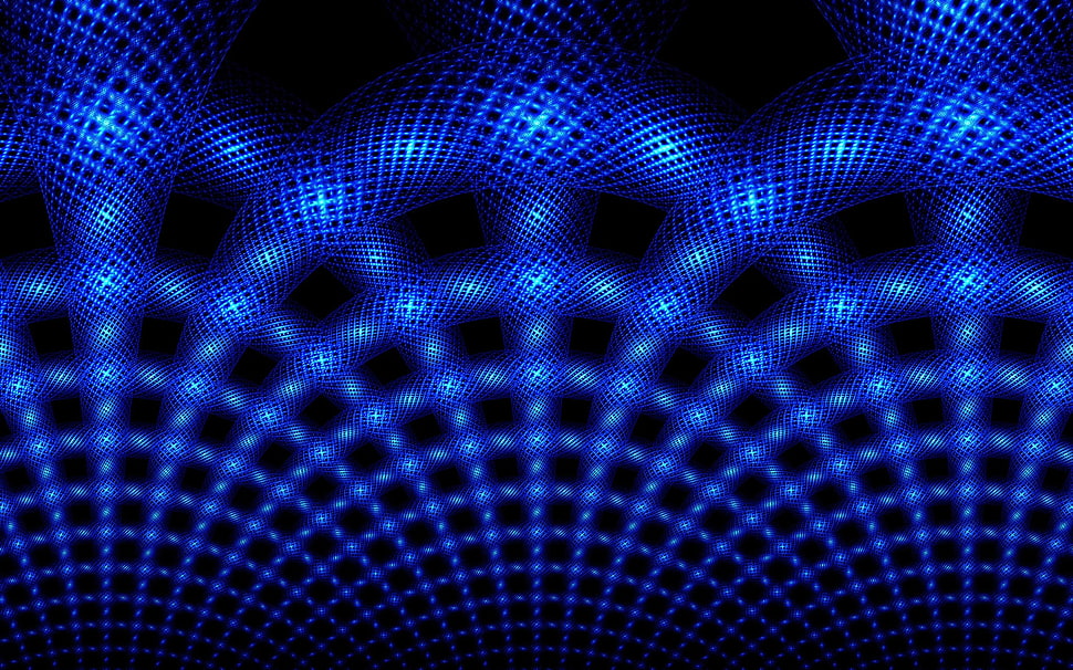 blue LED strip HD wallpaper