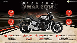 Yamaha Vmax 2014 Ad, motorcycle, Yamaha, VMax HD wallpaper