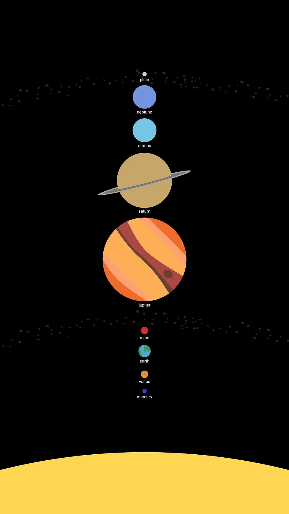 Solar System illustration HD wallpaper