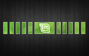 green E logo, Linux, GNU, Linux Mint HD wallpaper