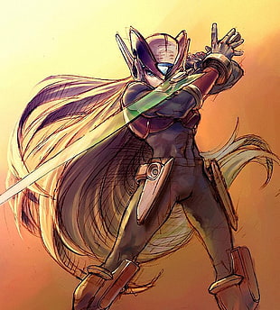 black and brown horse figurine, Zero, Mega Man, Megaman Zero HD wallpaper
