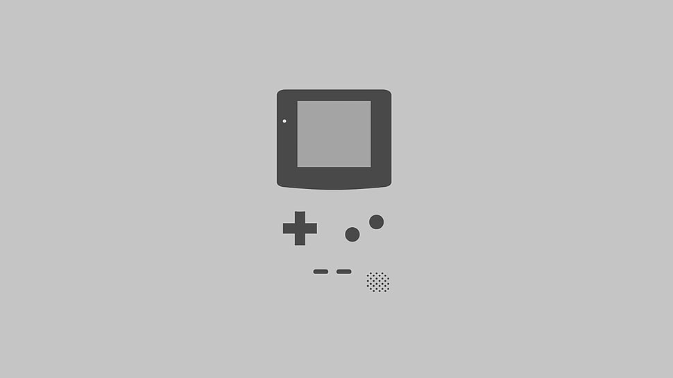 Nintendo handheld game console illustration, minimalism, video games, cartoon HD wallpaper