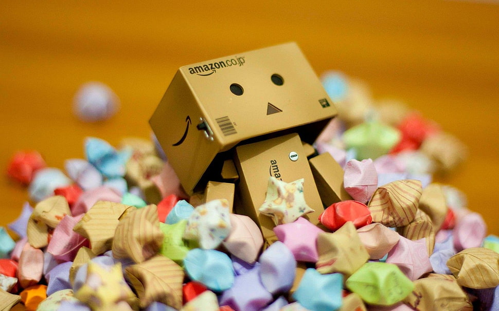brown box, Danbo HD wallpaper