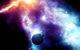 solar system, space, space art HD wallpaper