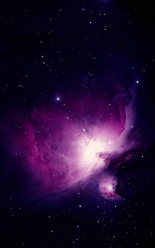 purple galaxy painting