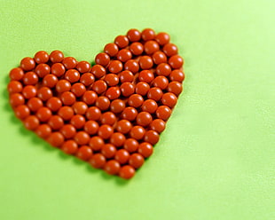 heart-shaped brown decor