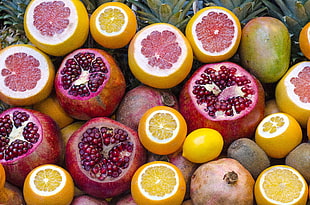 variety of sliced fruits