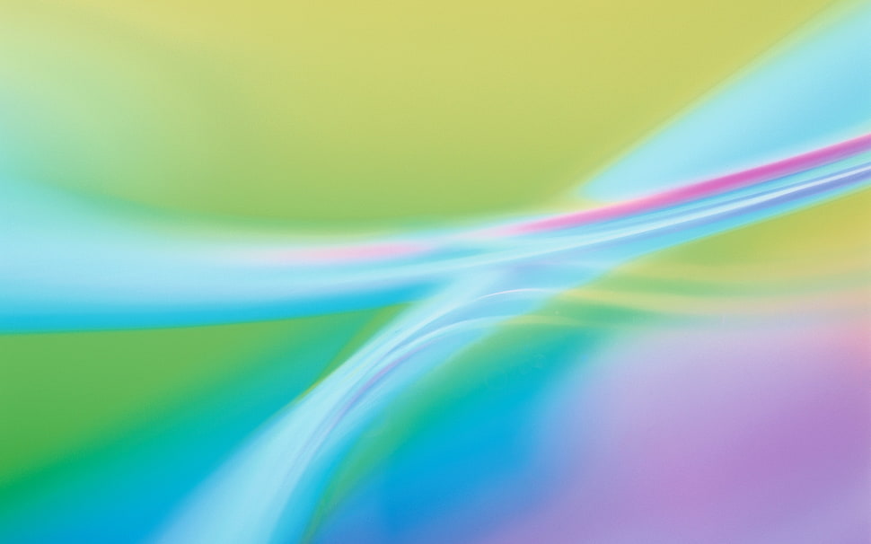 yellow, blue, and pink 3D wallpaper HD wallpaper