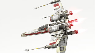 white and red spaceship toy, Star Wars, Star Wars: Battlefront, spaceship, X-wing HD wallpaper