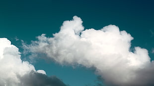 white cloud, clouds