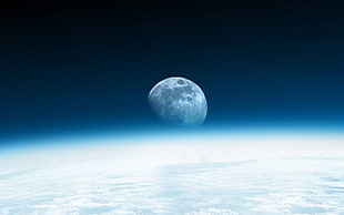 moon digital wallpaper, Moon