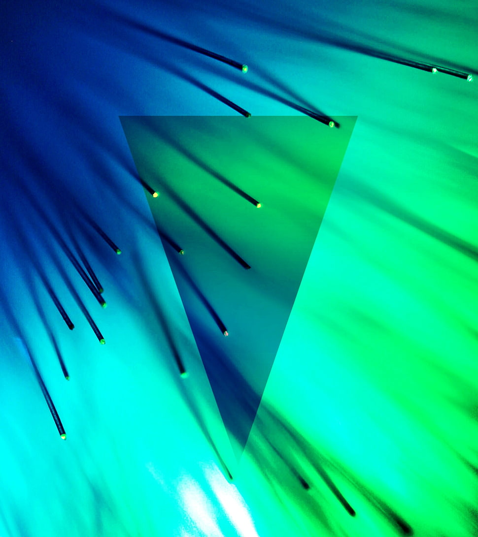black metal sticks, Android (operating system), pattern, Optic fiber HD wallpaper