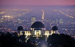 Griffith observatory,  Los angeles,  California,  Evening HD wallpaper