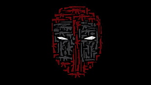 Deadpool wallpaper, Deadpool, weapon, mask, minimalism