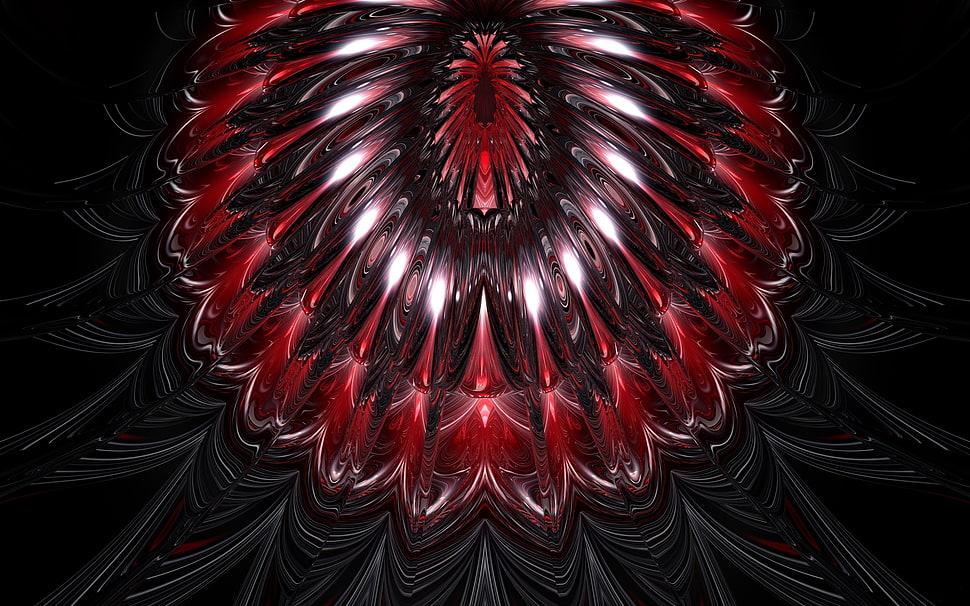 red and black abstract artwork digital wallpaper HD wallpaper